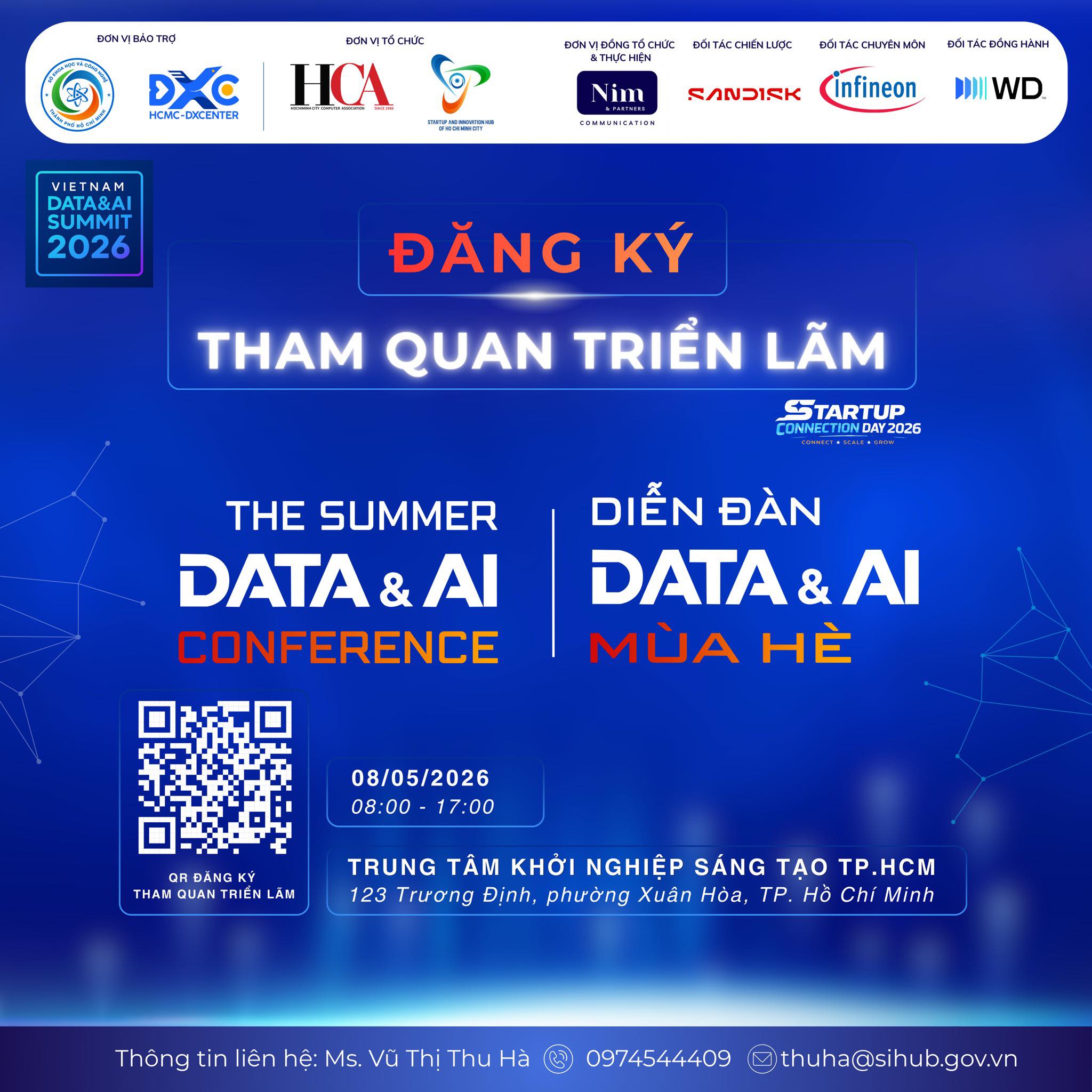 Mời tham gia triển lãm Vietnam Data & AI Summit 2026